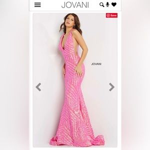 Pink sequin prom/pageant/evening gown. Jovani style #59762.